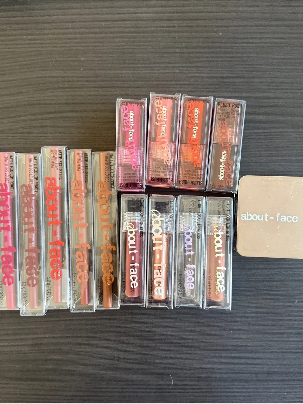About face Lip Gloss -make up Set -